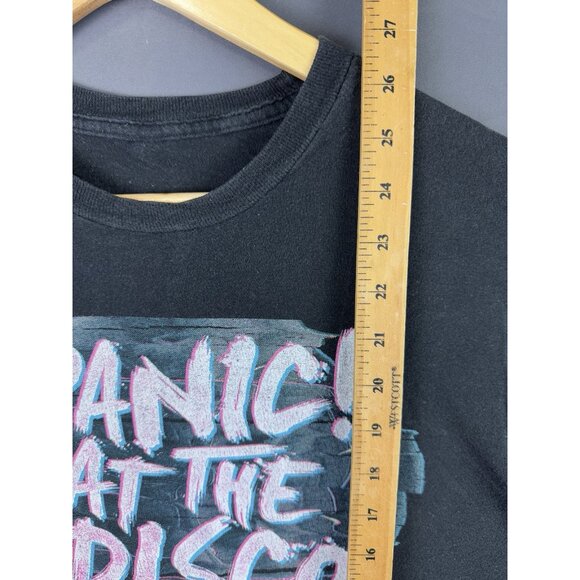Vintage Y2K Panic At The Disco Band Tee Concert Album Promo Black Shirt Rare Tee - Picture 5 of 5